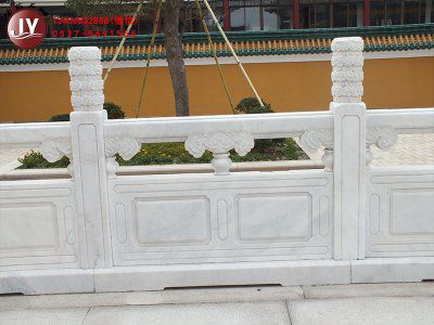 汉白玉简易寺庙石材栏杆样式